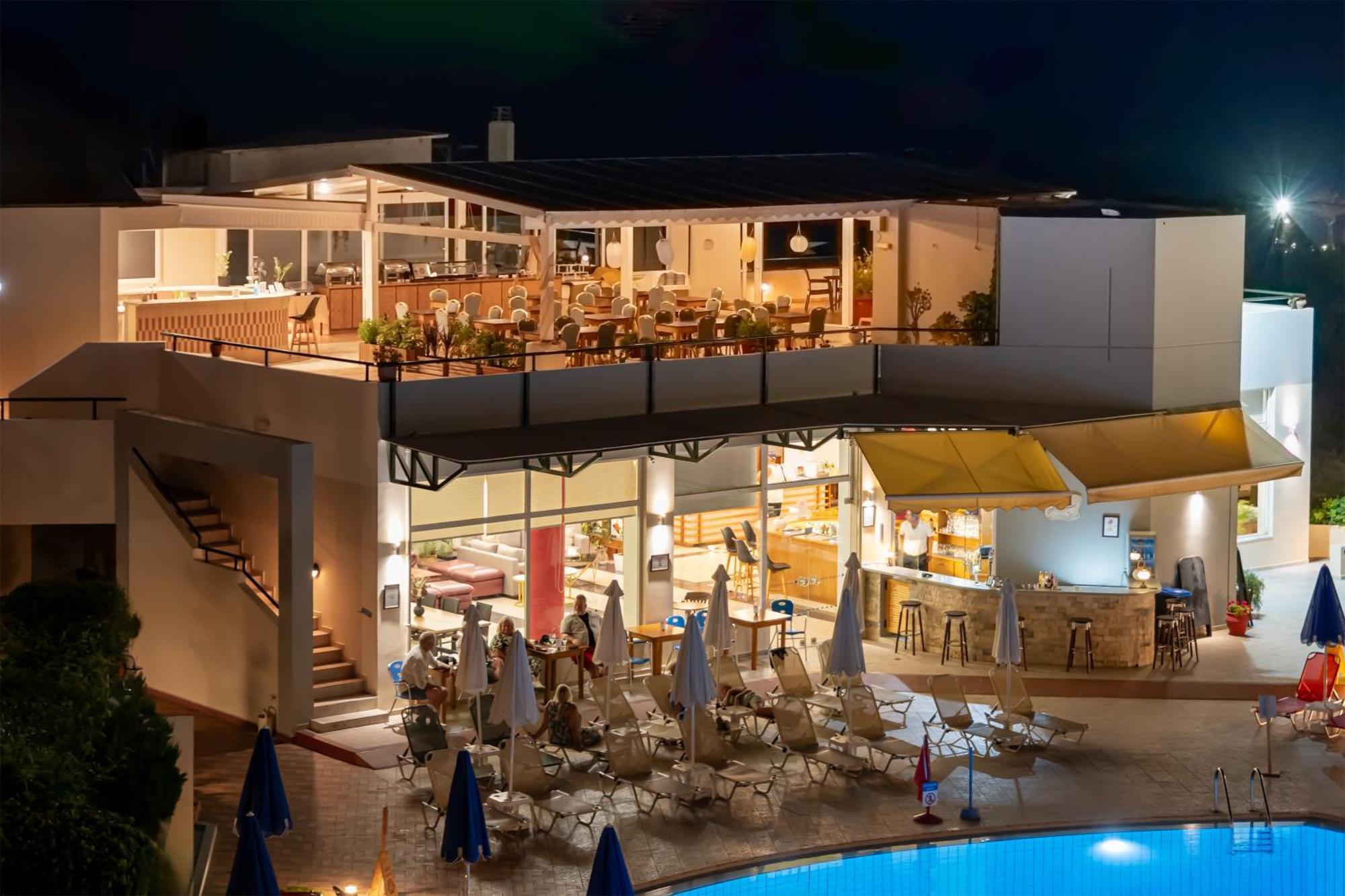 Pegasus Hotel Stalos Bagian luar foto